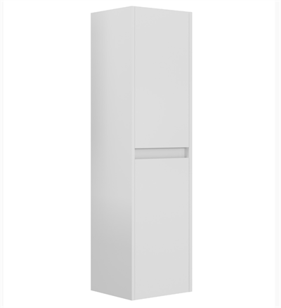 Orka Arno Kapaklı 40 cm Banyo Boy Dolabı Parlak Beyaz