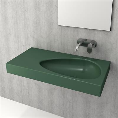 Bocchi Etna Etajerli Lavabo 90 cm Mat Yeşil 1115-027-0125