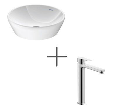 Duravit D-Neo 40 cm Çanak Lavabo Ve  A.1 Lavabo bataryası XL