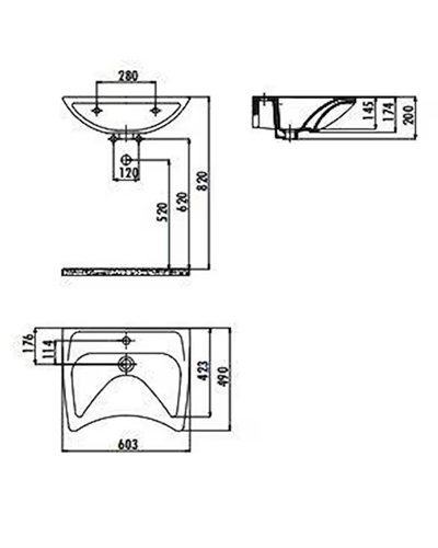 Creavit Bedensel Engelli Lavabo 60 cm BD060