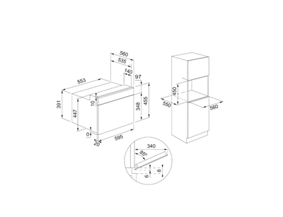 FRANKE Classicline 45 cm. Mikrodalga FMW 45 CL G ON Nero 131.0743.472