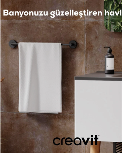 Creavit DR27006S Drop Uzun Havluluk Siyah