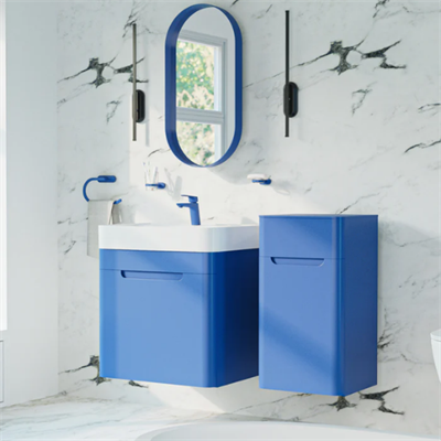 Creavit CO0060.42 Colorit Çekmeceli Lavabo Dolabı 60 cm Ve Oval Ayna  Ocean