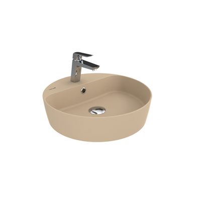 Creavit LP146  Loop Yuvarlak Çanak Lavabo Ø45 cm Mat Cappuccino
