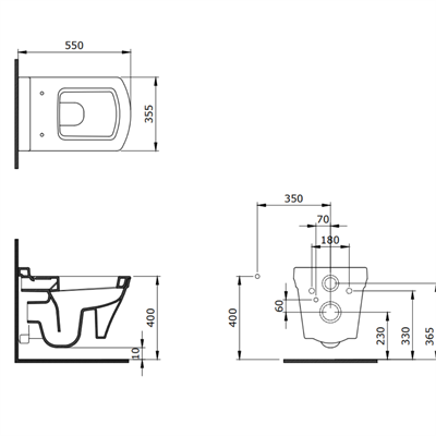 Bocchi Lavita Asma Klozet ve Kapak Parlak Beyaz 1177-001-0128