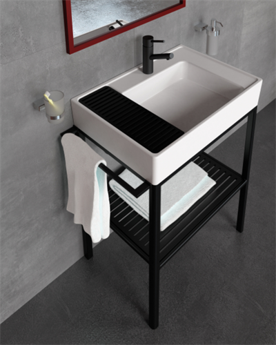 Creavit Arya Lavabo Dolabı 70 cm Siyah