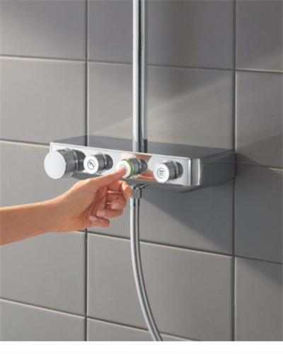 Grohe Euphoria SmartControl System 310 Duo Duvara Monte Termostatik Bataryalı Duş Sistemi 26507000