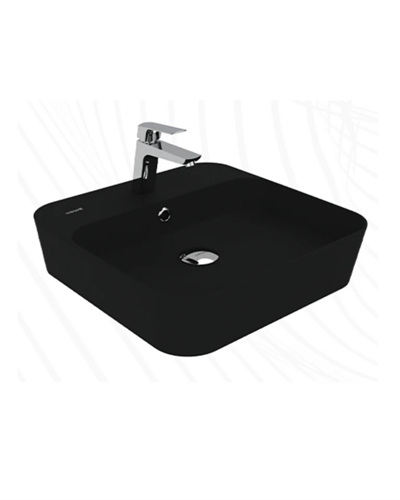 Creavit Loop Kare Çanak Lavabo - Kömür Karası LP046-00KK
