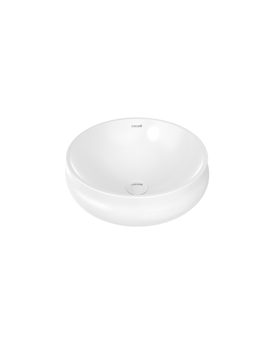 Creavit Gordo Tezgah Üstü Lavabo Ø40 cm Parlak Beyaz GO140