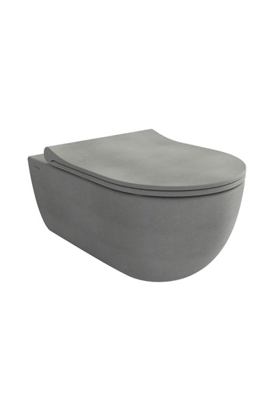 Bocchi 1417-069-0128 V Tondo Rimless Asma Klozet Mat Beton