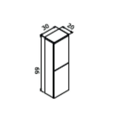 Orka Knidos Asma Üst Boy Dolabı 30 cm