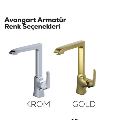 CREAVİT AG8500  Avangart Mutfak Armatürü Krom