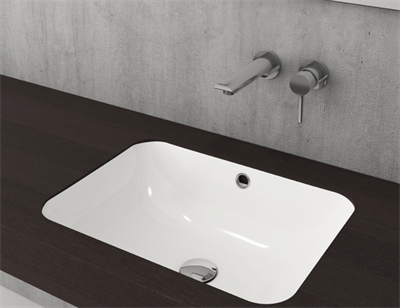 BOCCHİ Scala Tezgahaltı Lavabo 55 cm Parlak Beyaz 1006-001-0125