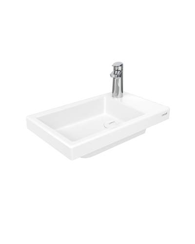 Creavit TP026 Elmas Tezgah Üstü Lavabo 30X50 cm Beyaz