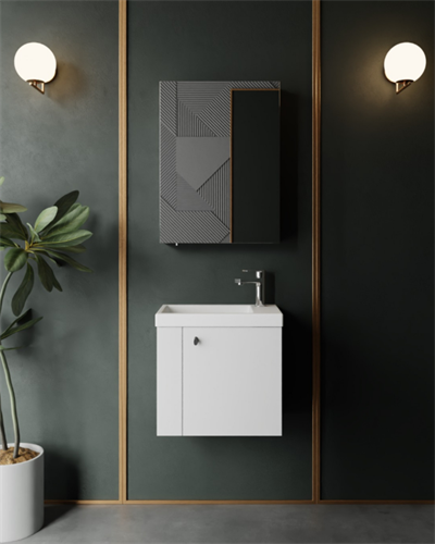 Creavit Forest 53 cm Banyo Dolabı Takımı