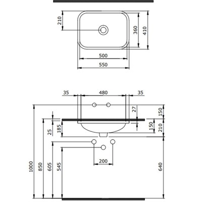Bocchi Scala Tezgahaltı Lavabo 55 Cm Mint Yeşil 1006-033-0125