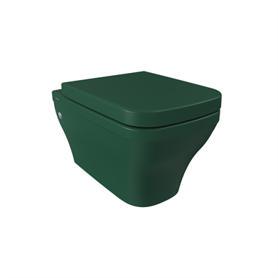 Bocchi 1304-027-0128 Firenze Rimless Asma Klozet ve Kapağı Mat Yeşil
