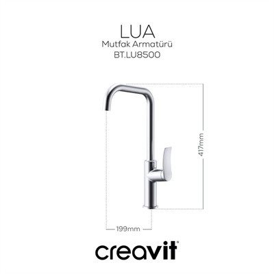 CREAVİT Lua Eviye Mutfak Bataryası Armatürü LU8500