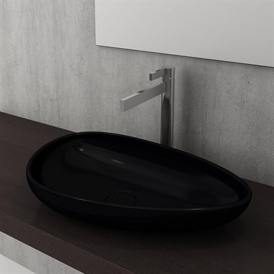 Bocchi Etna Çanak Lavabo 58 Cm Parlak Siyah 1114-005-0125