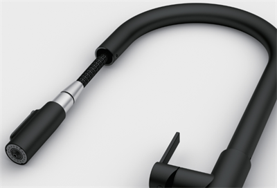 FRANKE Maris Slim Clear Water Matt Black Spiralli Mutfak Bataryası 120.0730.911