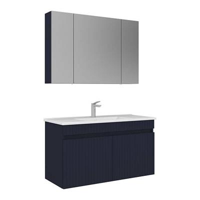 Orka Tivoli 100 cm Banyo Dolabı Takım Mat Lacivert