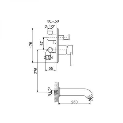 NEWARC PREMİUM ANKASTRE BANYO BATARYASI