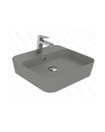Creavit Loop Kare Çanak Lavabo - Cool Grey LP046-00CG