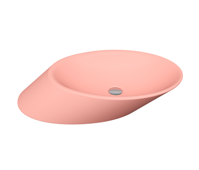 Bocchi 1013-032-0125 Vessel Yatay Çanak Lavabo 72 cm Mat Somon