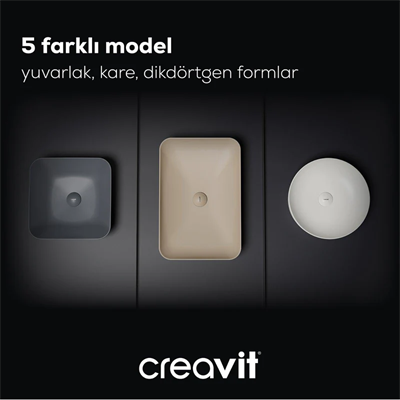 Creavit Ul060 Ultra Dikdörtgen Çanak Lavabo  60 cm