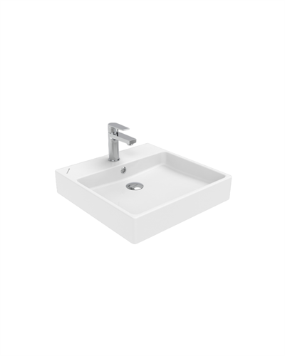 Creavit Next 50x50 cm Setüstü Düz Kare Lavabo NX255