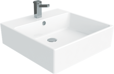 CREAVİT NX256 SET ÜSTÜ ÇANAK DÜZ LAVABO 50x50