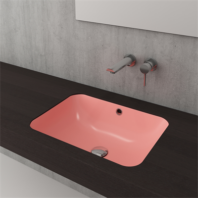 Bocchi Scala Tezgahaltı Lavabo 55 Cm Mat Somon 1006-032-0125