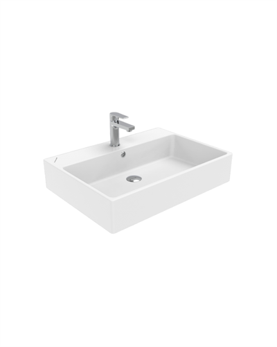 Creavit Next Tezgah Üzeri Kare Lavabo 70 cm NX270