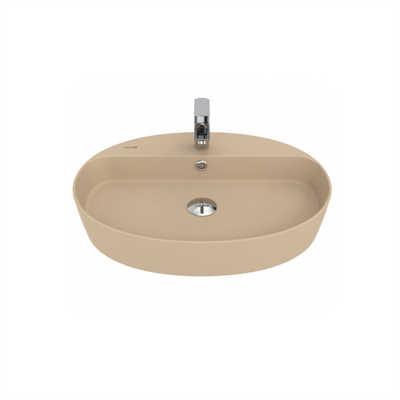 Creavit LP161 Loop Oval Çanak Lavabo 45x60 cm Mat Cappuccino