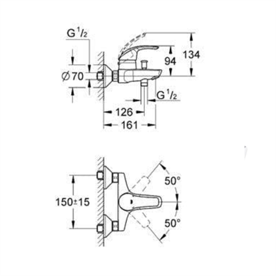 Eurosmart 2015 Banyo Bataryası Krom