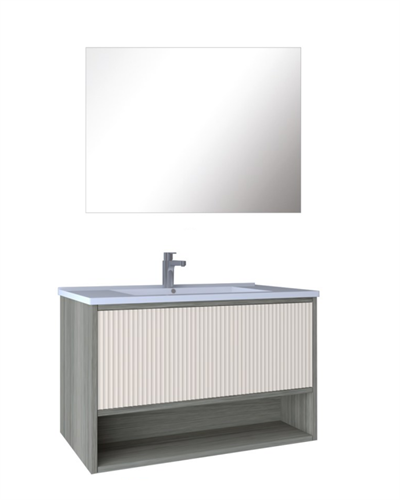 Kobos Elegant Banyo Mobilyası Takımı Tek Çekmeceli