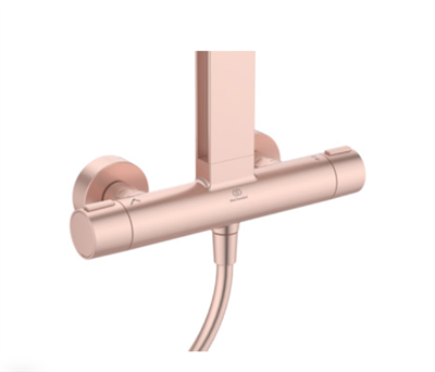 İdeal Standard BD583RO Ceratherm Alu+ Termostatik Duş Sistemi-Rose