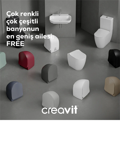 Creavıt FE320 Free Asma Klozet ve Yavaş Kapanan Kapak Mat Antrasit