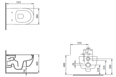 BOCCHİ V-TONDO RİMLESS ASMA KLOZET BUZ MAVİ 1416-029-0128