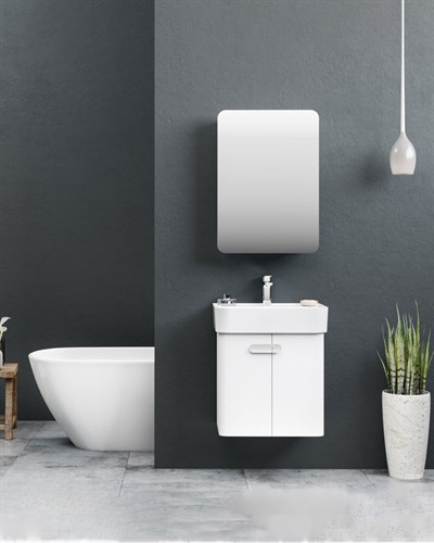 Orka Orbit 55 CM Banyo Dolabı Takımı Parlak Beyaz