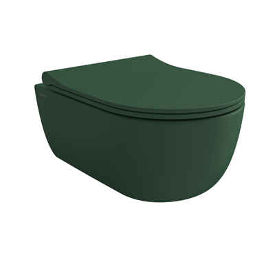 Bocchi V-tondo Asma Klozet Mat Yeşil 1416-027-0128 Kapak Dahil