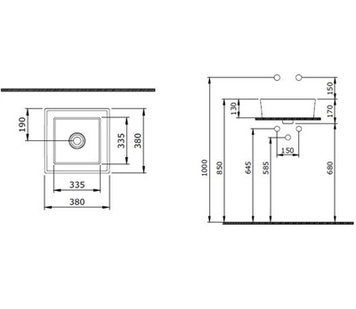 Bocchi Vessel Tezgah Üstü Lavabo 38x38 cm Yeşil 1173-033-0125