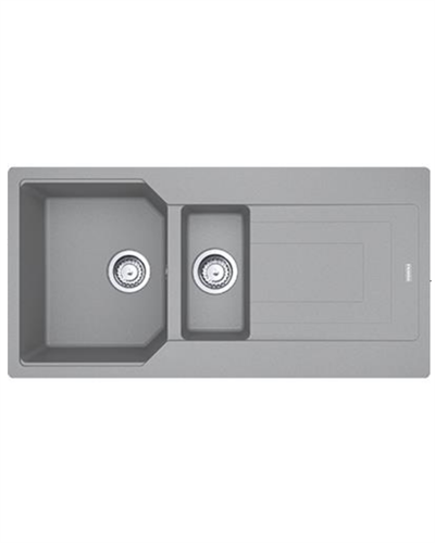 FRANKE Urban UBG 651-100 1,5 Göz Stone Grey Tezgahüstü Evye