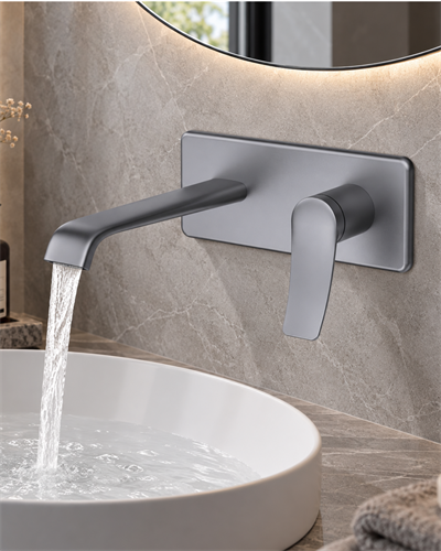 Creavit Lua Ankastre Lavabo Armatürü Gun Grey