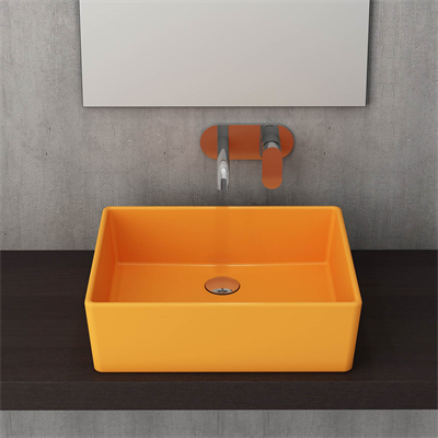 Bocchi Milano Çanak Lavabo 50 cm Mandalina Sarısı 1215-021-0125