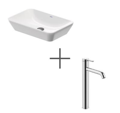 Duravit D-Neo 60 cm Çanak Lavabo Ve C.1 Lavabo Bataryası XL