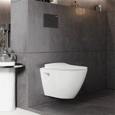 Creavit TP329 Terra Kanalsız Asma Klozet + Creavit Yavaş Kapak