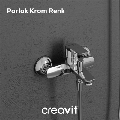 Creavit SH630 Solo İkili Duş Seti Takımı (Duş Sistemi+Banyo Bataryası)