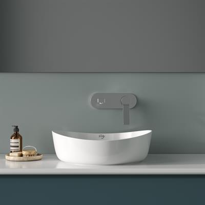 Creavit RB140 Ruby Tezgah Üzeri Lavabo Ø40 cm İnci Mat Beyaz