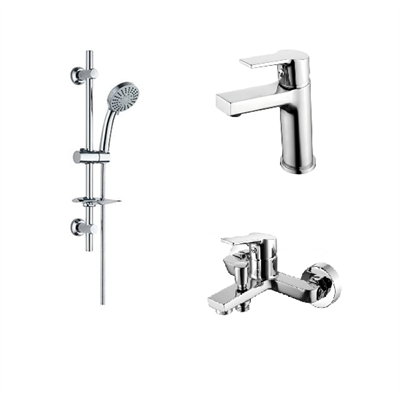 Creavit SH425 5 Fonksiyonlu El Duş Luna 3lü Set
